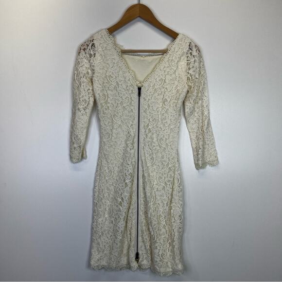 Diane Von Furstenberg Zarita lace Mini dress ivory - 4 - Picture 8 of 13